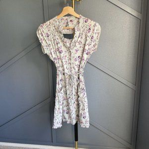 Three Stones Floral Print Dress - Size S